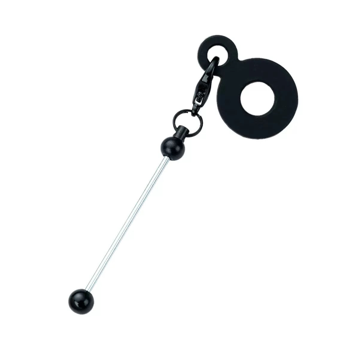 Wholesale Silicone DIY Beadable Straw 8-10mm Silicone Straw Keychain Accessories